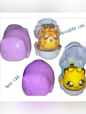Aphmau Meemeows Squishy Figure Safari Giraffe Cat & Bee Cat